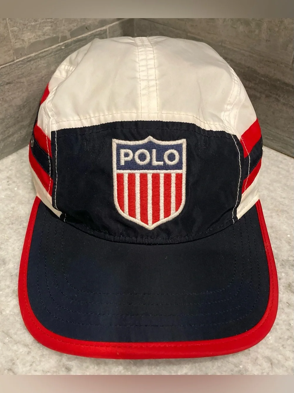 Polo by Ralph Lauren Rare KSwiss Nylon Panel Hat NWOT